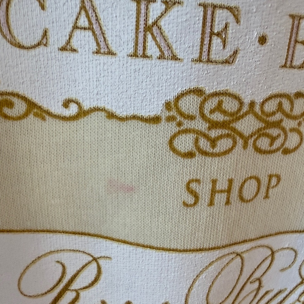 Cake Cream Yellow 'Cake-Bake Shop Rosé Bubbles' Graphic Sweatshirt - Picture 5 of 5